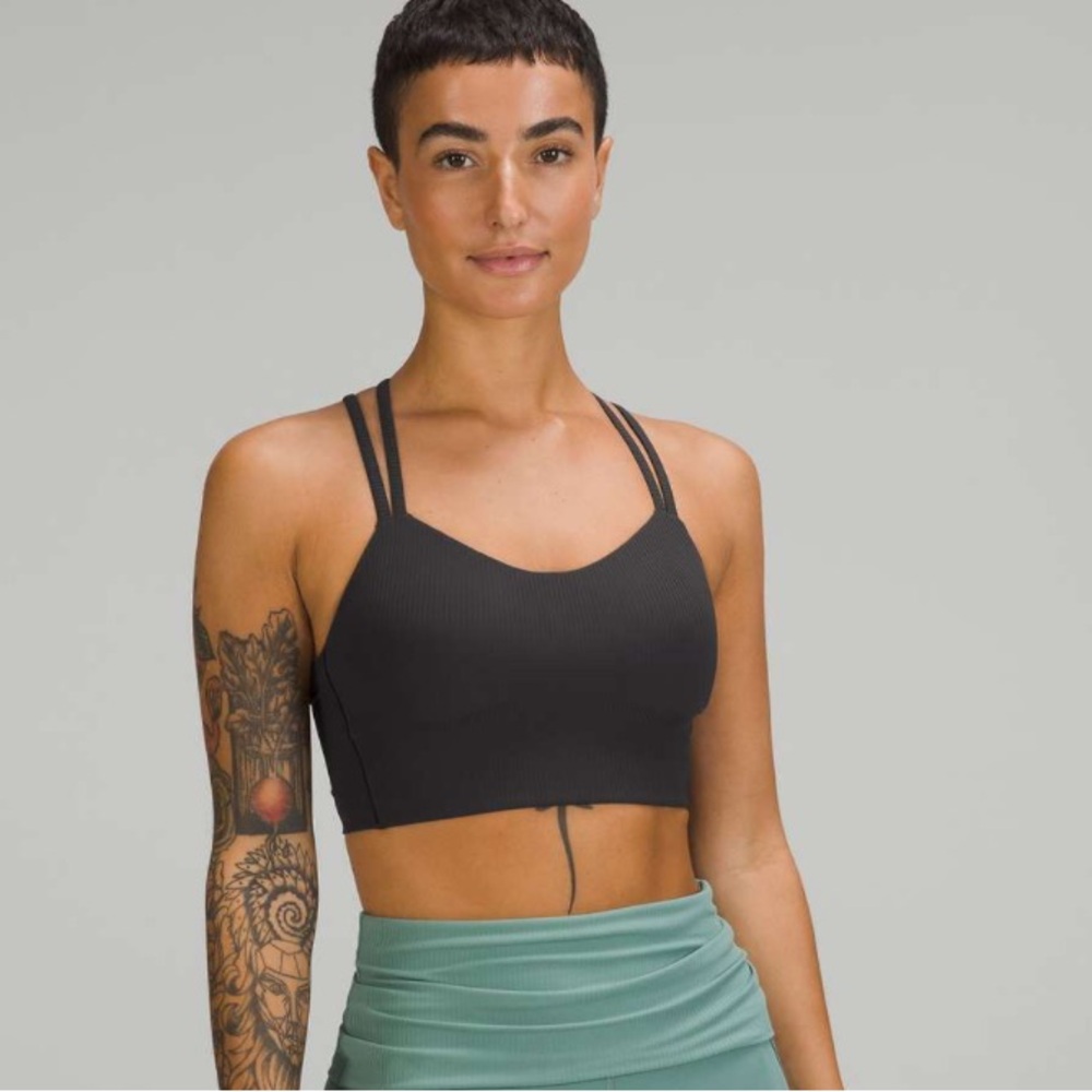 Lululemon Like a Cloud  Longline Bra *Light Support, B/C Cup Black Size 6